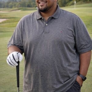 Tommy Hilfiger Charcoal Polo Shirt